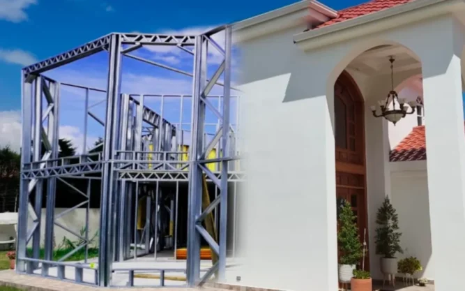 Imagen de una casa de steel framing